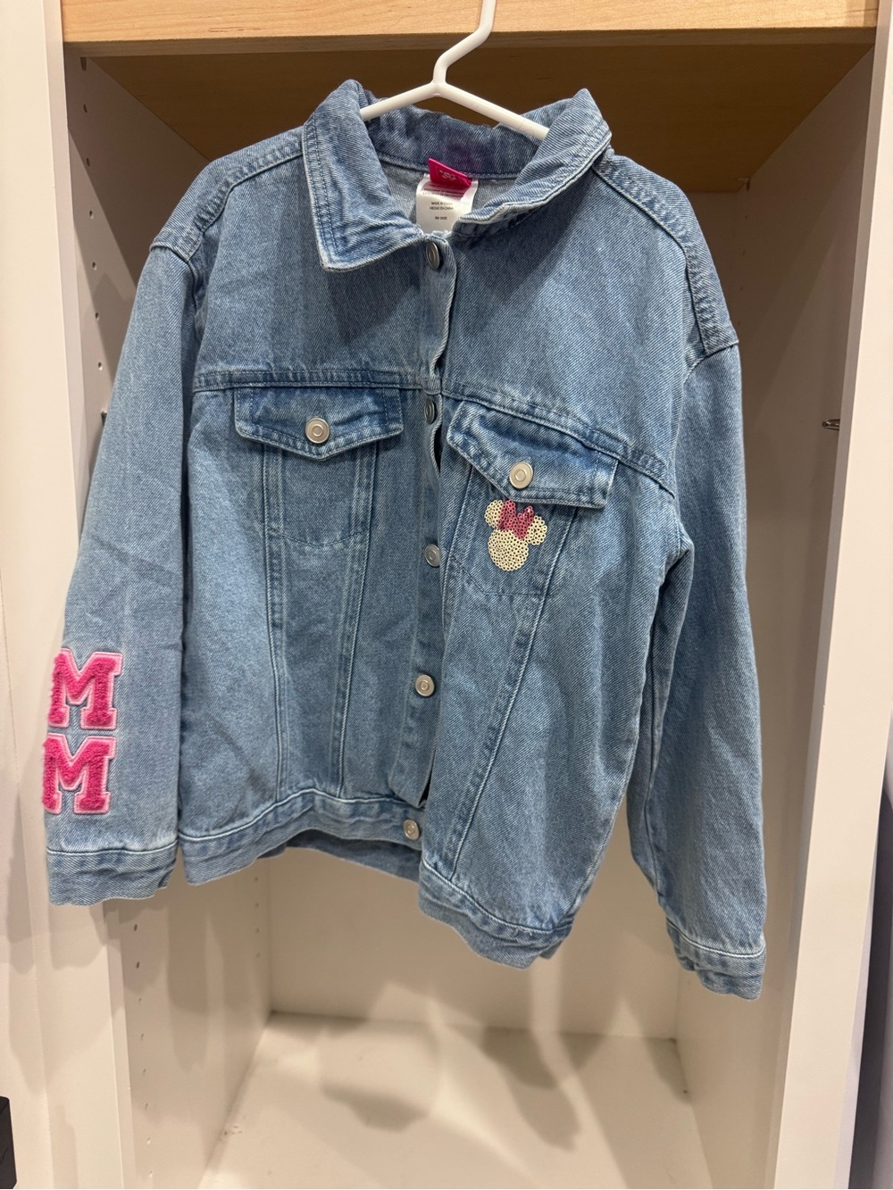 Disney Light Blue Denim Minnie Mouse Jacket with Pink Accents - Picture 2 of 4